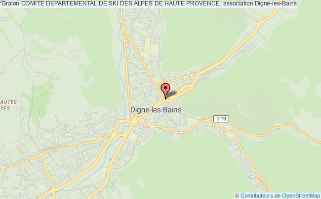 plan association Comite Departemental De Ski Des Alpes De Haute Provence. Digne-les-Bains