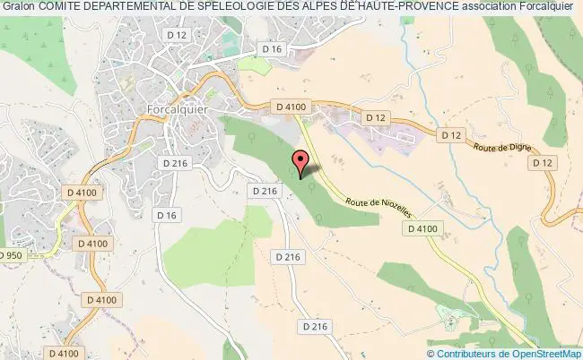 plan association Comite Departemental De Speleologie Des Alpes De Haute-provence Forcalquier