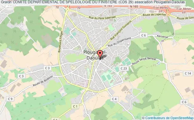 plan association Comite Departemental De Speleologie Du Finistere (cds 29) Plougastel-Daoulas