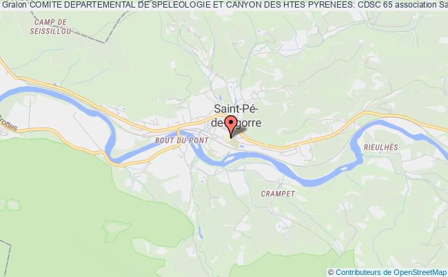 plan association Comite Departemental De Speleologie Et Canyon Des Htes Pyrenees: Cdsc 65 Saint-Pé-de-Bigorre