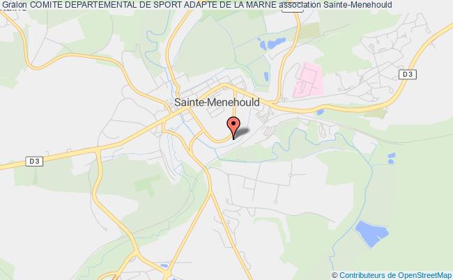 plan association Comite Departemental De Sport Adapte De La Marne Sainte-Menehould