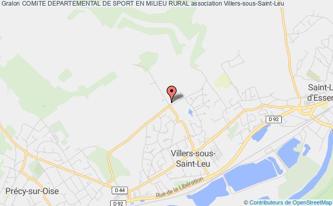 plan association Comite Departemental De Sport En Milieu Rural Villers-sous-Saint-Leu