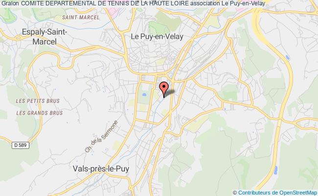 plan association Comite Departemental De Tennis De La Haute Loire Puy-en-Velay