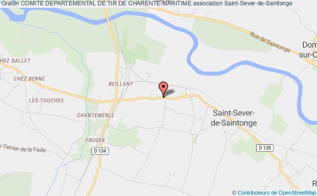 plan association Comite Departemental De Tir De Charente-maritime Saint-Sever-de-Saintonge