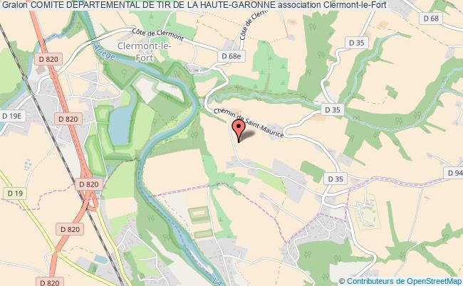plan association Comite Departemental De Tir De La Haute-garonne Clermont-le-Fort
