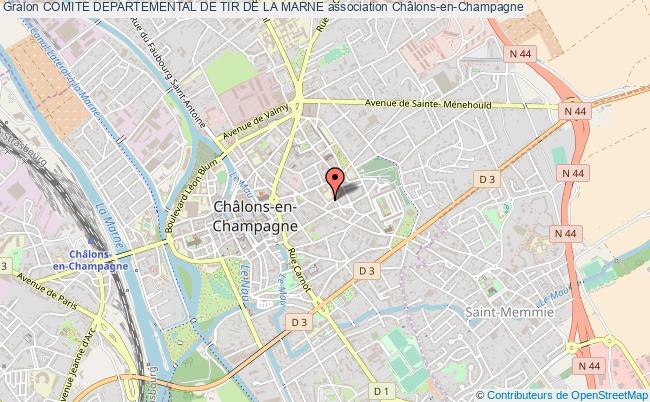 plan association Comite Departemental De Tir De La Marne Châlons-en-Champagne
