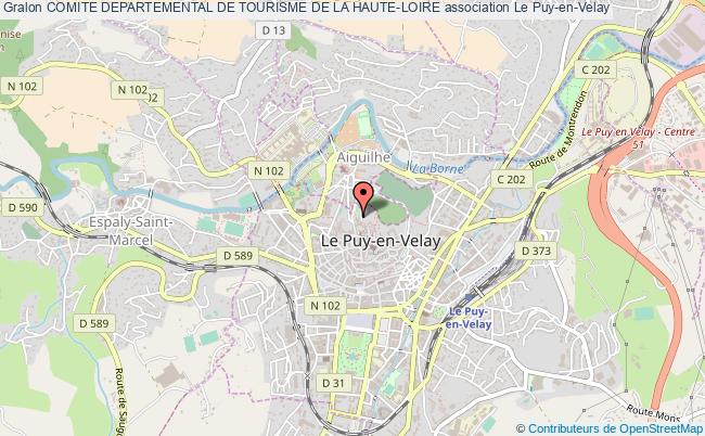 plan association Comite Departemental De Tourisme De La Haute-loire Le Puy-en-Velay