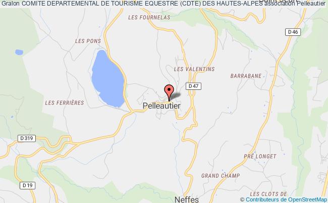 plan association Comite Departemental De Tourisme Equestre (cdte) Des Hautes-alpes Pelleautier