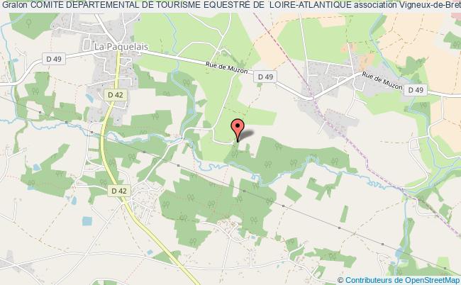 plan association Comite Departemental De Tourisme Equestre De  Loire-atlantique Vigneux-de-Bretagne