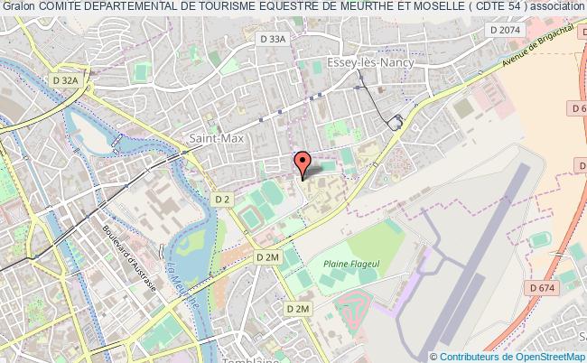 plan association Comite Departemental De Tourisme Equestre De Meurthe Et Moselle ( Cdte 54 ) Tomblaine