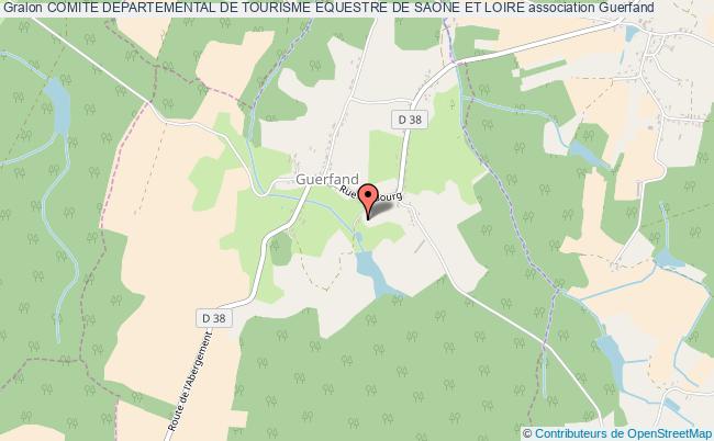 plan association Comite Departemental De Tourisme Equestre De Saone Et Loire Guerfand