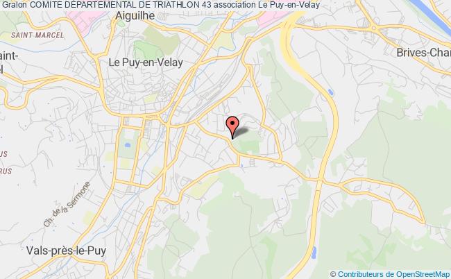 plan association Comite DÉpartemental De Triathlon 43 Le    Puy-en-Velay
