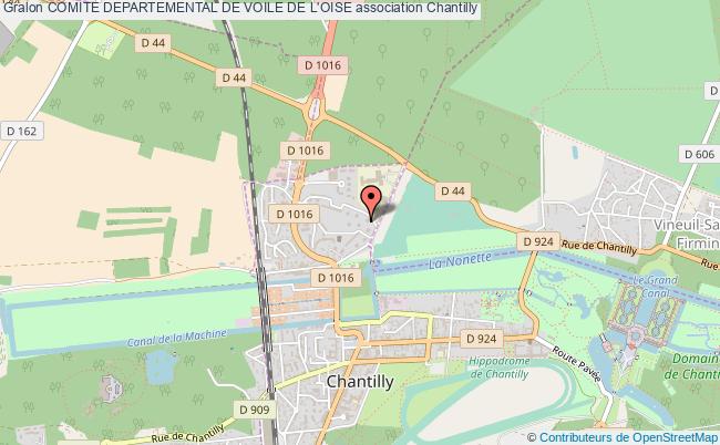 plan association Comite Departemental De Voile De L'oise Chantilly