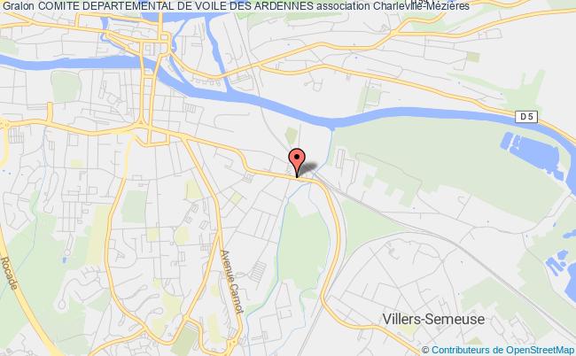 plan association Comite Departemental De Voile Des Ardennes Charleville-Mézières