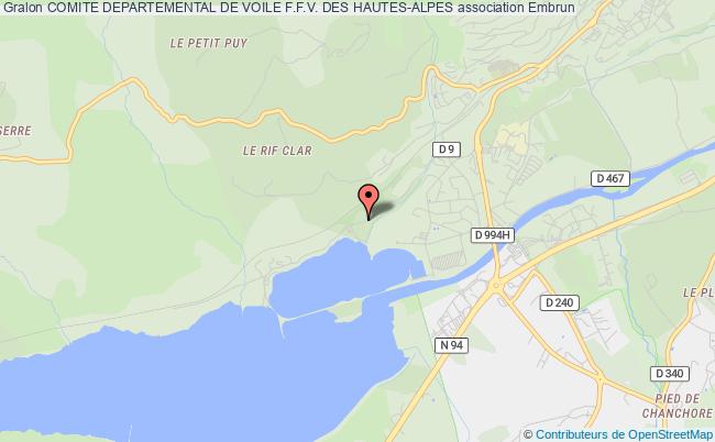 plan association Comite Departemental De Voile F.f.v. Des Hautes-alpes Embrun