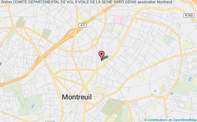 plan association Comite Departemental De Vol A Voile De La Seine Saint Denis Montreuil