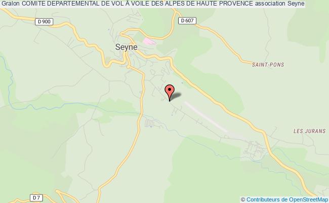 plan association Comite Departemental De Vol Â Voile Des Alpes De Haute Provence Seyne