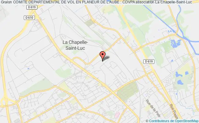 plan association Comite Departemental De Vol En Planeur De L'aube : Cdvpa La    Chapelle-Saint-Luc