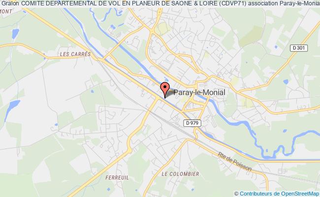 plan association Comite Departemental De Vol En Planeur De Saone & Loire (cdvp71) Paray-le-Monial