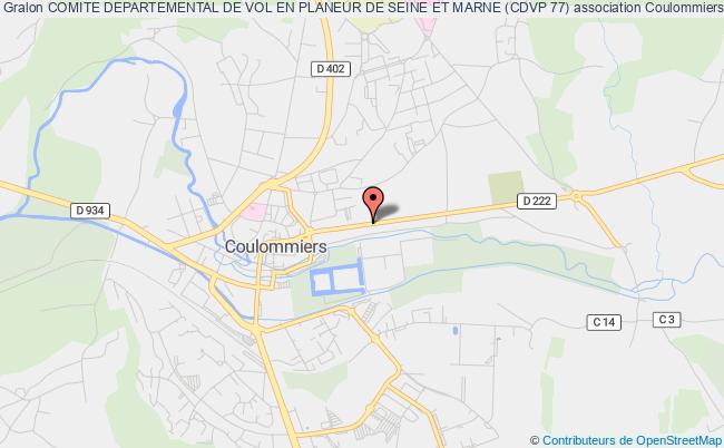 plan association Comite Departemental De Vol En Planeur De Seine Et Marne (cdvp 77) Coulommiers