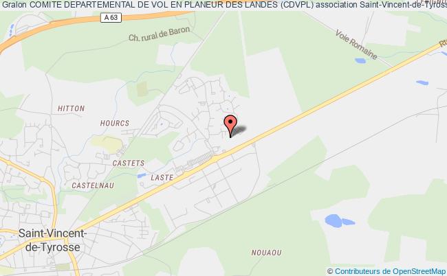 plan association Comite Departemental De Vol En Planeur Des Landes (cdvpl) Saint-Vincent-de-Tyrosse