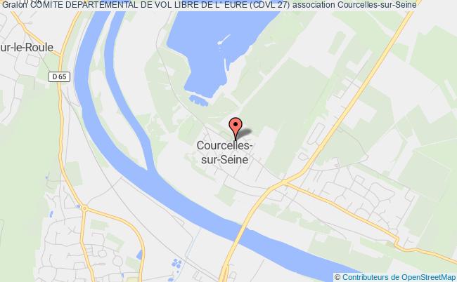 plan association Comite Departemental De Vol Libre De L' Eure (cdvl 27) Courcelles-sur-Seine