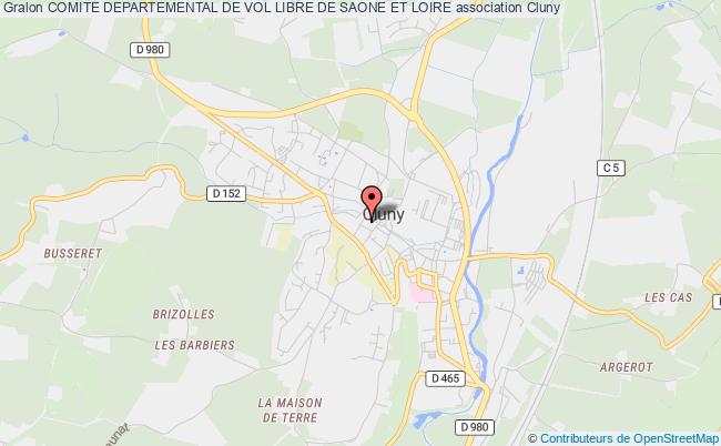 plan association Comite Departemental De Vol Libre De Saone Et Loire Cluny