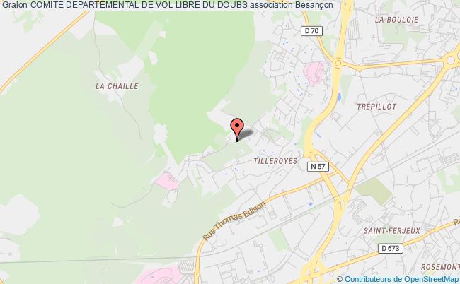 plan association Comite Departemental De Vol Libre Du Doubs Besançon