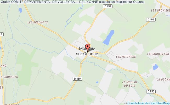 plan association Comite Departemental De Volley-ball De L'yonne Moulins-sur-Ouanne