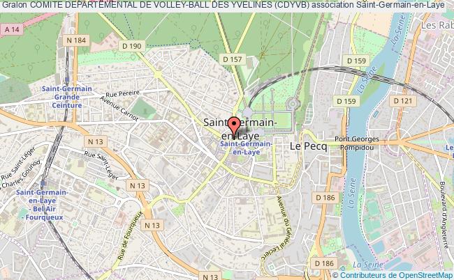 plan association Comite Departemental De Volley-ball Des Yvelines (cdyvb) Saint-Germain-en-Laye