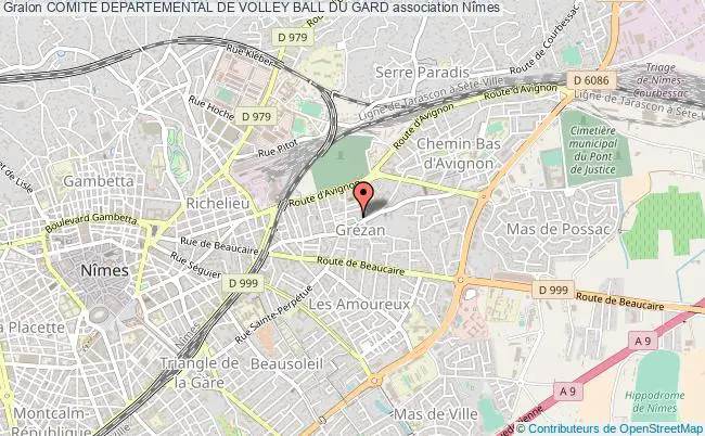 plan association Comite Departemental De Volley Ball Du Gard Nîmes