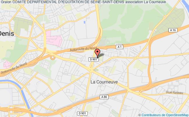 plan association Comite Departemental D?equitation De Seine-saint-denis La    Courneuve
