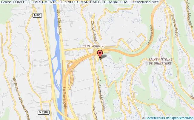 plan association Comite Departemental Des Alpes Maritimes De Basket Ball Nice