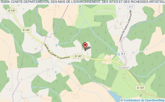 plan association Comite Departemental Des Amis De L'environnement, Des Sites Et Des Richesses Artistiques De Lot-et- Garonne (camesira 47) Guérin