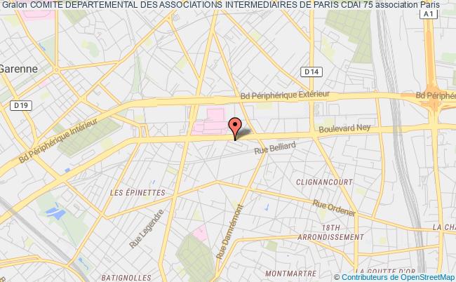plan association Comite Departemental Des Associations Intermediaires De Paris Cdai 75 Paris