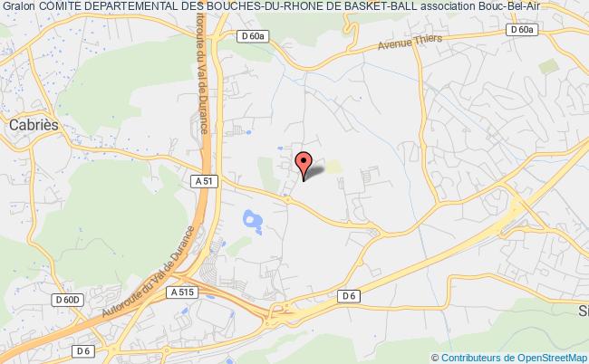 plan association Comite Departemental Des Bouches-du-rhone De Basket-ball Bouc-Bel-Air