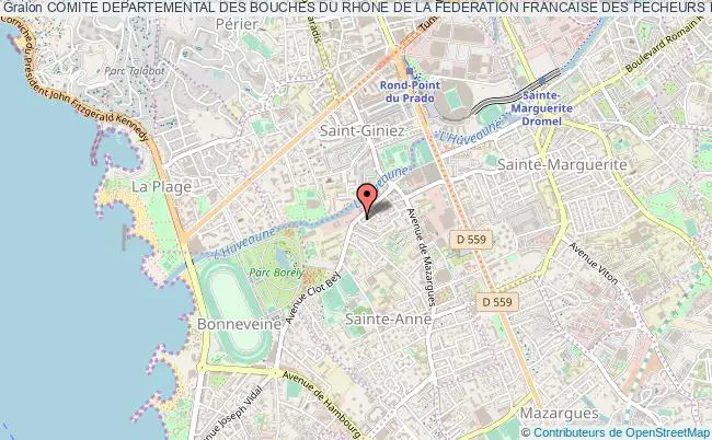 plan association Comite Departemental Des Bouches Du Rhone De La Federation Francaise Des Pecheurs En Mer Marseille