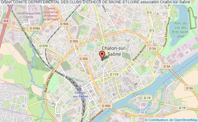 plan association Comite Departemental Des Clubs D'echecs De Saone-et-loire Chalon-sur-Saône