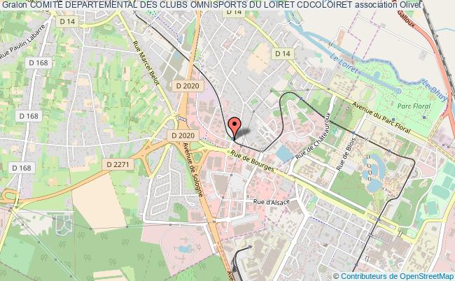 plan association Comite Departemental Des Clubs Omnisports Du Loiret Cdcoloiret Olivet