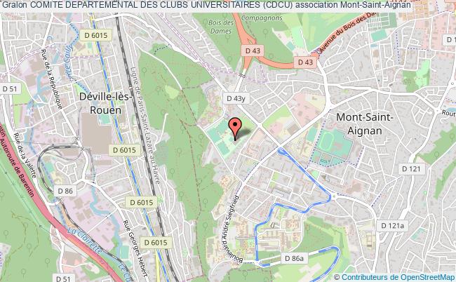 plan association Comite Departemental Des Clubs Universitaires (cdcu) Mont-Saint-Aignan