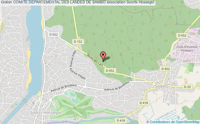 plan association Comite Departemental Des Landes De Sambo Soorts-Hossegor