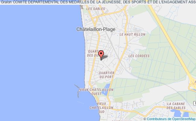 plan association Comite Departemental Des Medailles De La Jeunesse, Des Sports Et De L'engagement Associatif De Charente-maritime (cdmjsea 17) Châtelaillon-Plage