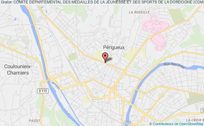 plan association Comite Departemental Des Medailles De La Jeunesse Et Des Sports De La Dordogne (cdmjs 24) Périgueux