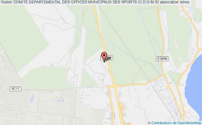 plan association Comite Departemental Des Offices Municipaux Des Sports (c.d.o.m.s) Istres