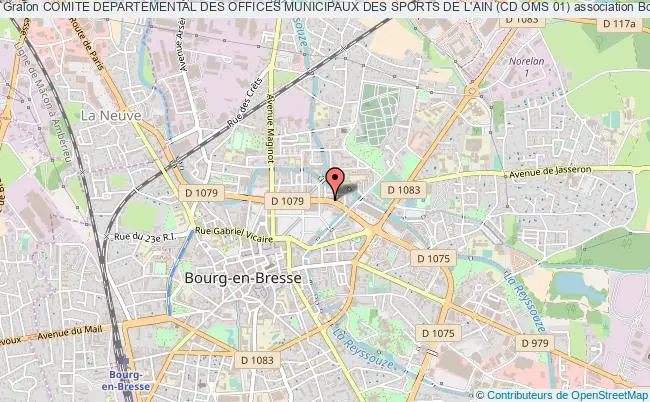 plan association Comite Departemental Des Offices Municipaux Des Sports De L'ain (cd Oms 01) Bourg-en-Bresse