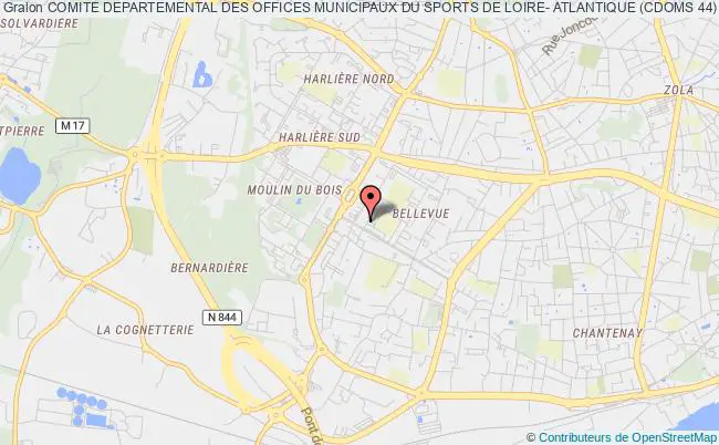 plan association Comite Departemental Des Offices Municipaux Du Sports De Loire- Atlantique (cdoms 44) Nantes cedex 4