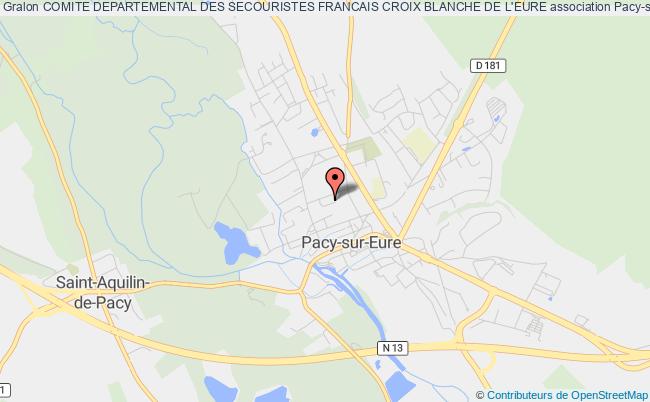 plan association Comite Departemental Des Secouristes Francais Croix Blanche De L'eure Pacy-sur-Eure