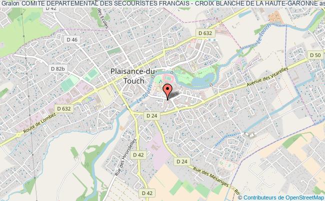 plan association Comite Departemental Des Secouristes Francais - Croix Blanche De La Haute-garonne Plaisance-du-Touch