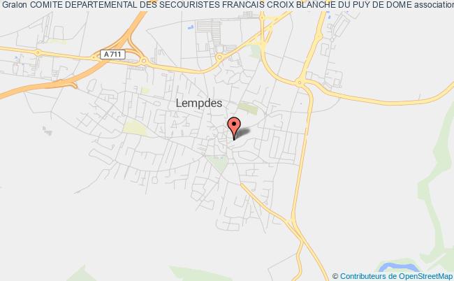 plan association Comite Departemental Des Secouristes Francais Croix Blanche Du Puy De Dome Lempdes