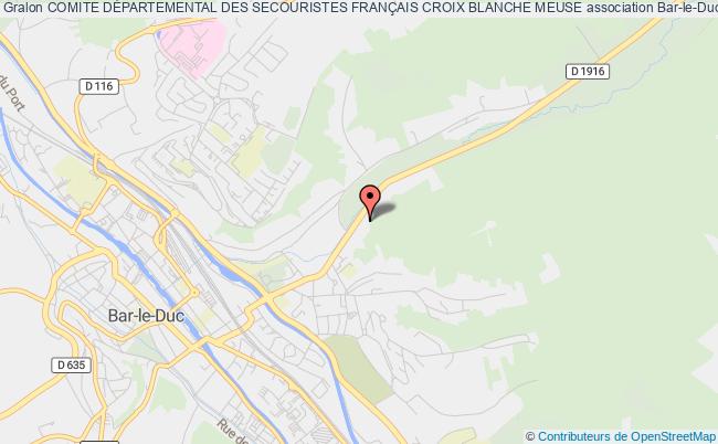 plan association Comite DÉpartemental Des Secouristes FranÇais Croix Blanche Meuse Bar-le-Duc